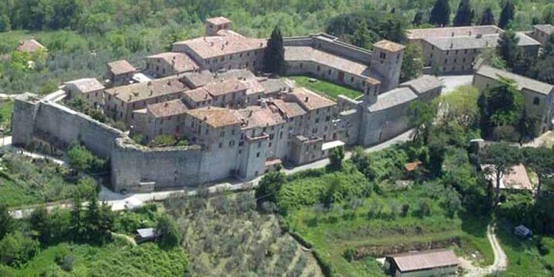 1600s Palazzo with Garden and Watch Tower - Aerial View
